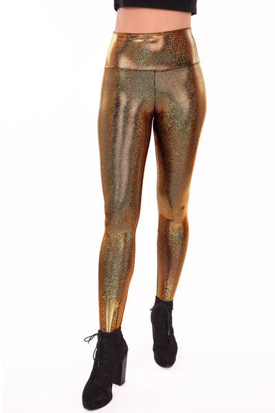 Sparkle Gold Holographic Meggings: Men's Disco Leggings - Festival Clo –  Funstigators