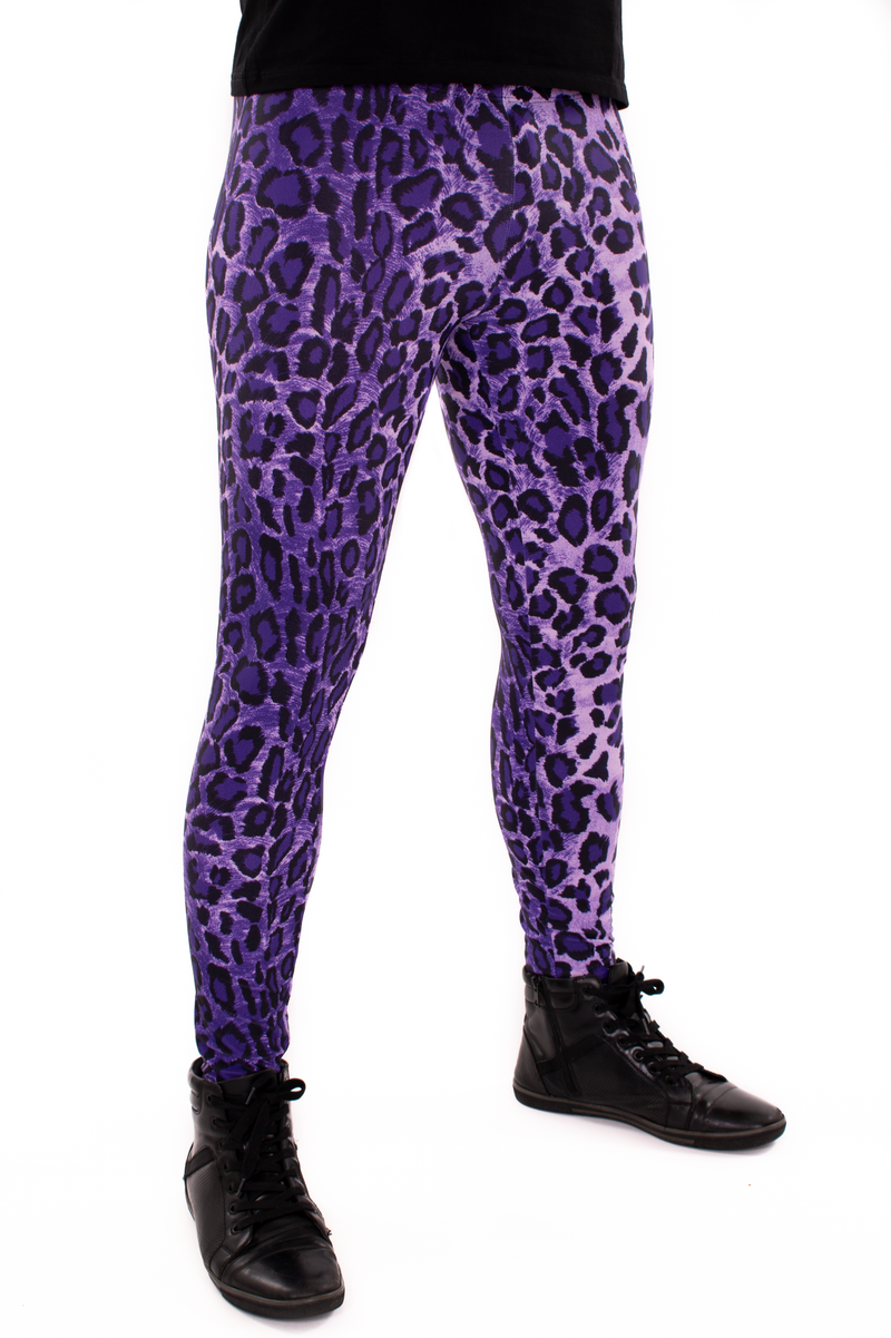 Jungle Leopard Purple Leggings – fgm04