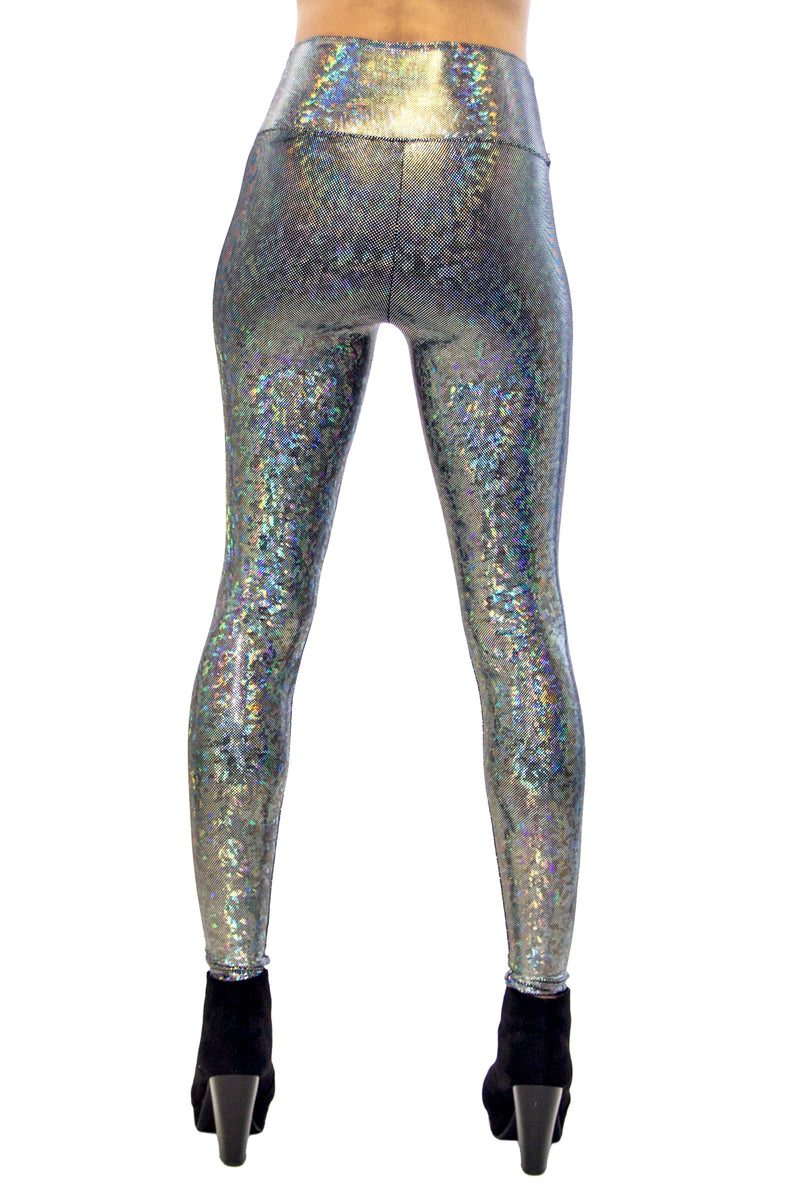 Holographic Glitter Highwaisted Leggings