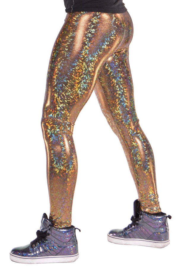 Shimmering Star Men's Holographic Disco Pants - Get Your Groove On!